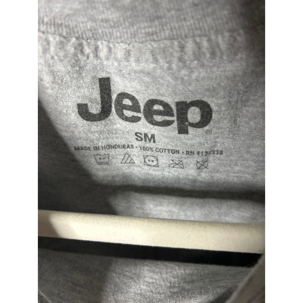 Jeep Since 1941‎ USA Flag Graphic T-Shirt Men's Small Gray Short Sleeve - Picture 2 of 3